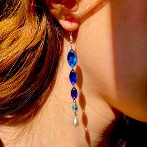 Handmade crystal earrings